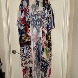 African Bohemian Duster Beach Colorful Cover-Up
